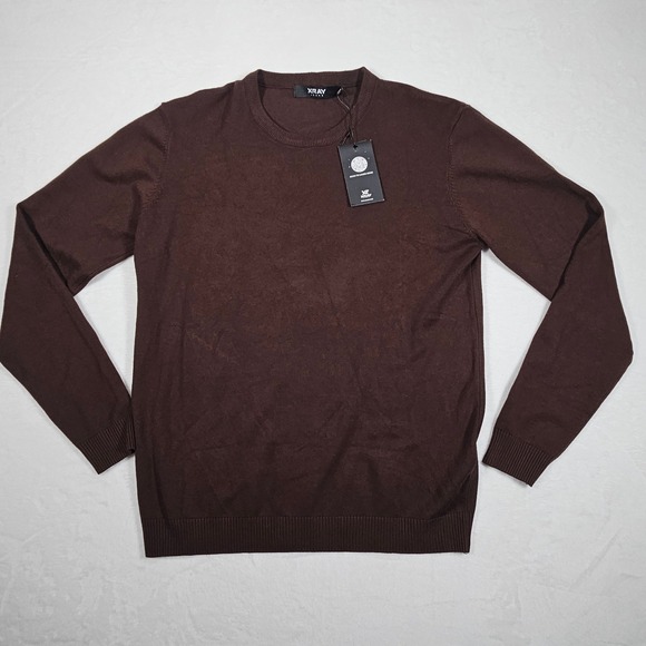 XRAY JEANS Other - XRAY JEANS Men's‎ Dark Brown Crew Neck Long Sleeve Sweater XL